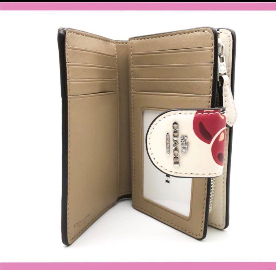 COACH コーチミディアム チェリー プリント さくらんぼ 二つ折り財布