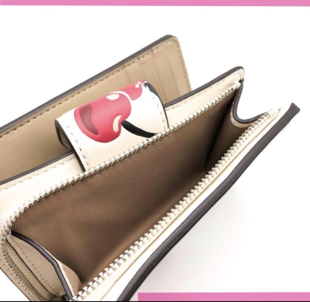 COACH コーチミディアム チェリー プリント さくらんぼ 二つ折り財布