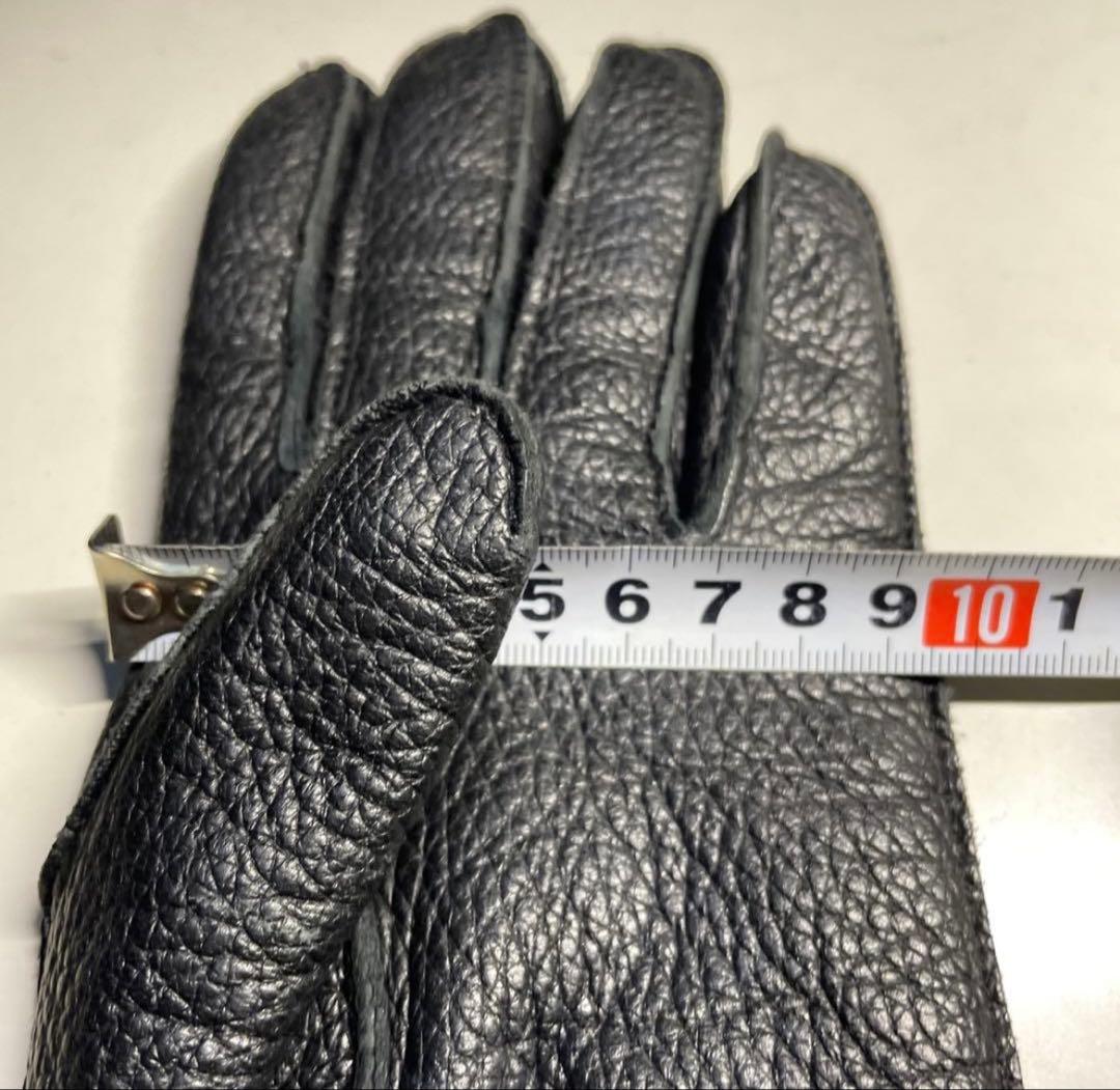 DENTS（デンツ）革手袋　黒　サイズ7　DEERSKIN　ライニング交換済