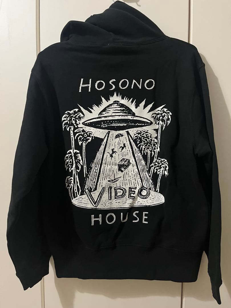 HOSONO VIDEO HOUSE フーディ ブラック　Sサイズ