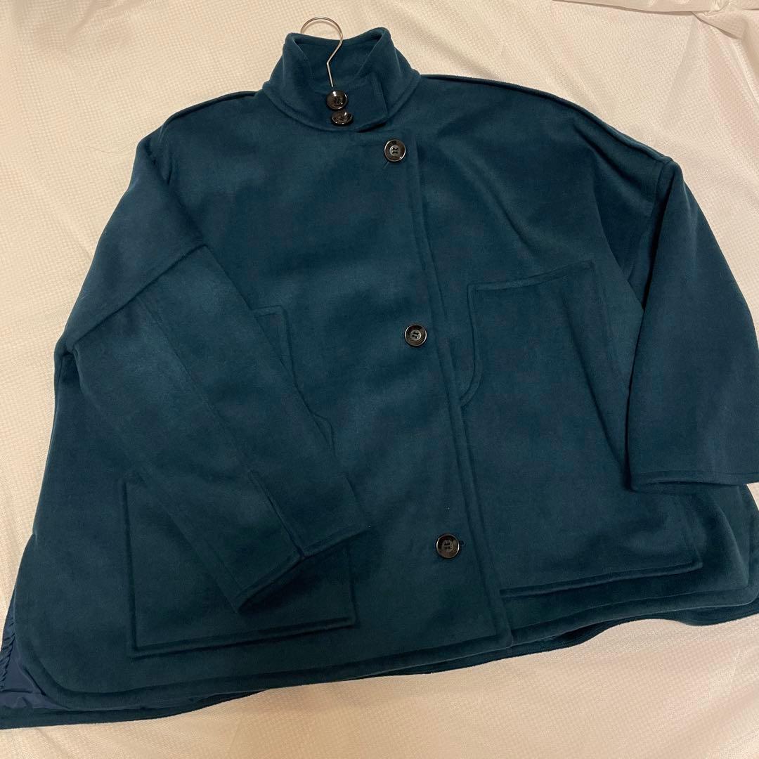 【美品】ふじあみ unof コート ブルー