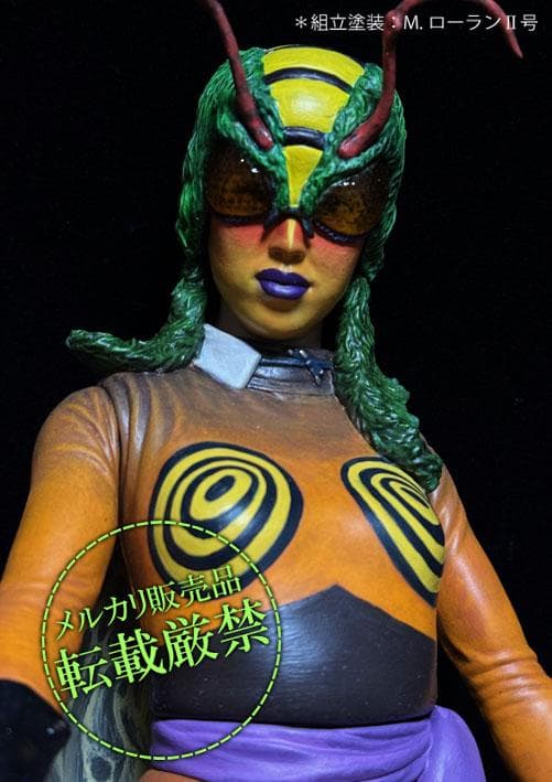 ★ビリケン商会　蜂女（オレンジ塗装）【ソフビキットの完成品】