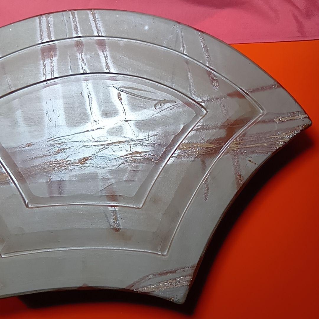 骨董品　備前焼　扇型器　飾り皿　お茶器　菓子皿、扇型皿　極美品