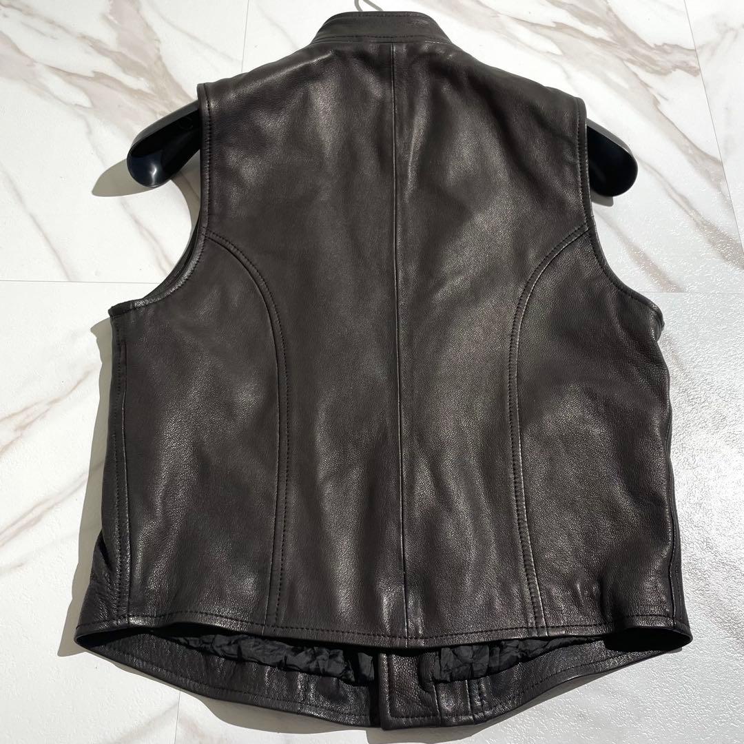 極美品✨ ジョルジオアルマーニ レザージャケット 最高級黒タグ ブラック