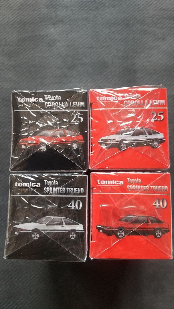 トミカプレミアム　レビン・トレノ 4台セット