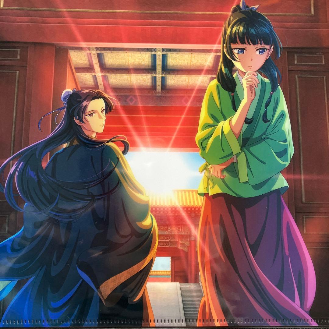 薬屋のひとりごと　ロフト　クリアファイル，アクリルスタンド　猫猫　壬氏　計4点