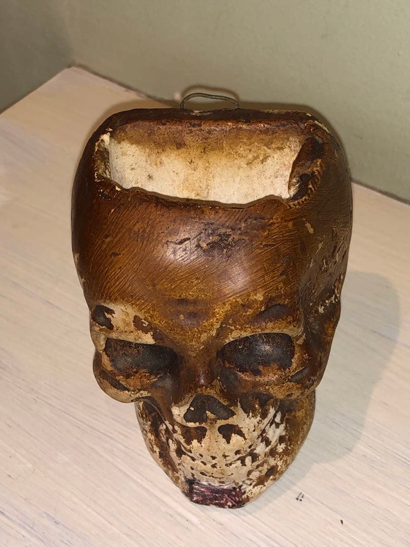 ビンテージ　スカル　髑髏　骸骨　ハロウィン　ミッドセンチュリー レトロ　ホラー