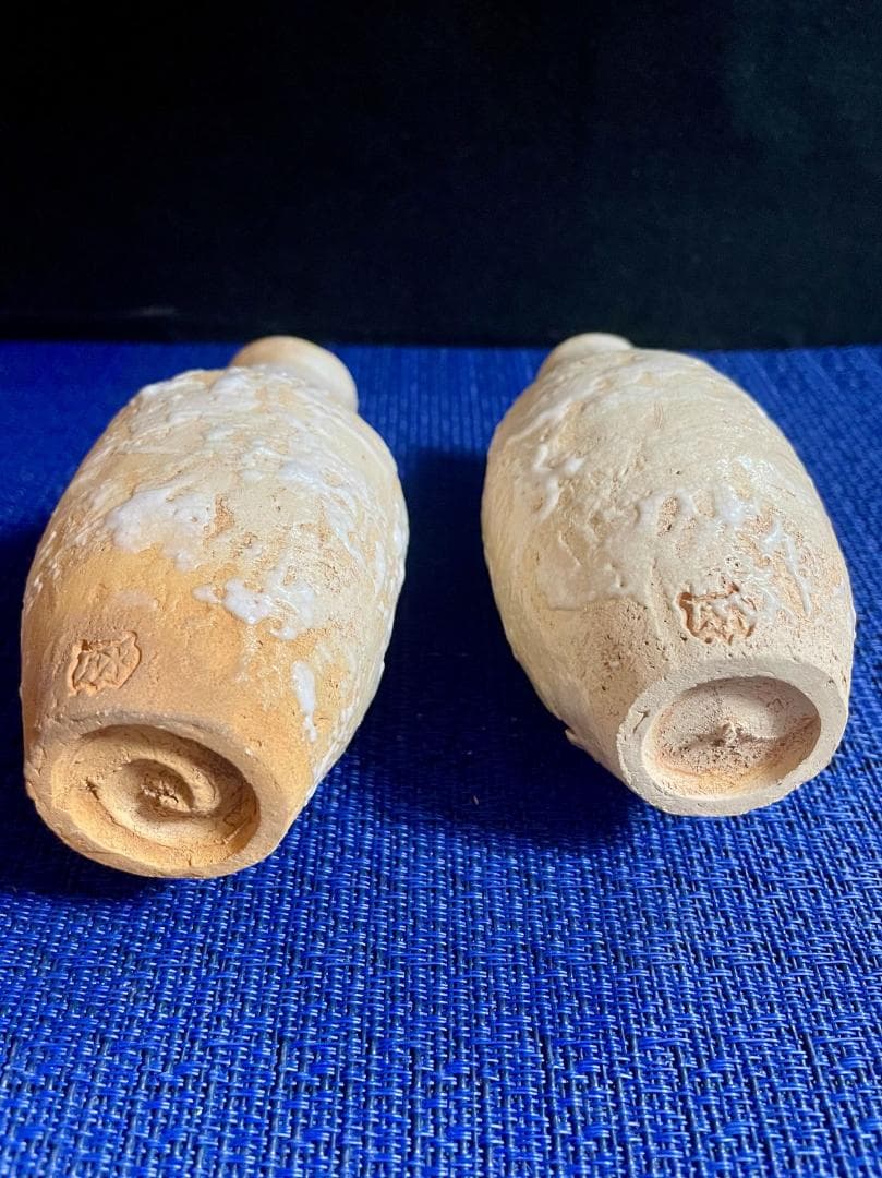 値下げ！【超年代お銚子、ぐい呑みセット】水月焼 初代作 蟹天神5点セット共箱付