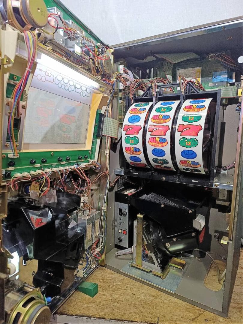 【パチスロ実機】ベルコ★スーパービンゴ３０【フルオートプレイ付不要機付】