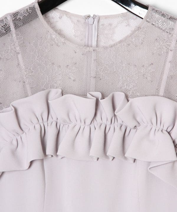 新品タグ付き グレースコンチネンタル パーティドレス フリルワイドサロペット