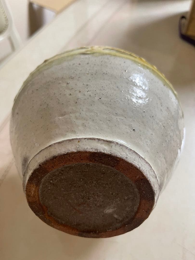 船木研兒　白釉手付壺　花瓶　水差し