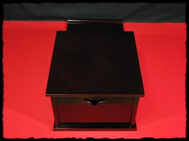 即中斎好 小袋棚 表千家 棚物 十三代 無盡宗左 分割式 茶道具 f261