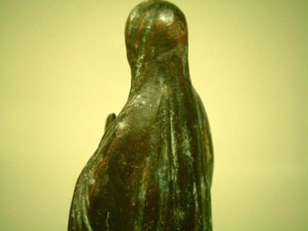 【1800年代】《cl152》フランス アンティーク 聖マリア 自立像