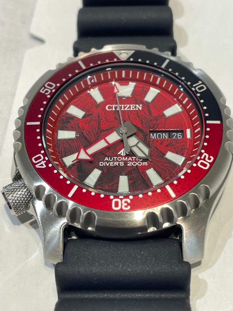 CITIZEN 自動巻き 腕時計 NY0080-21Zゴジラコラボ