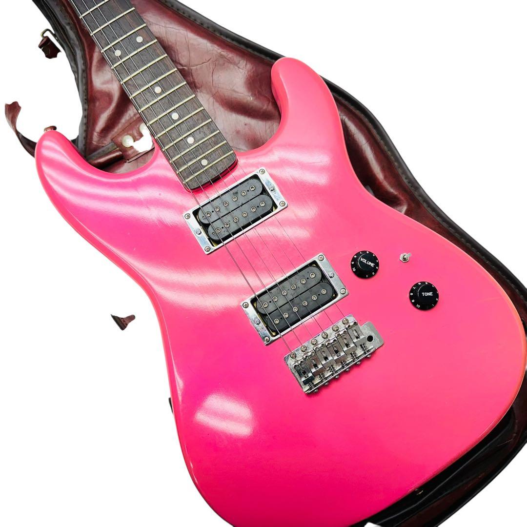TOMSON ピンク色　エレキギター