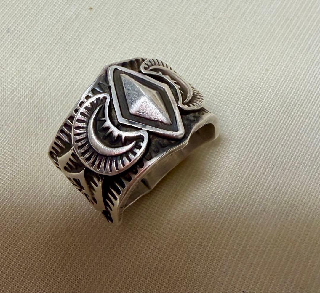 Navajo Sunshine Reeves スタンプワーク リング　18号