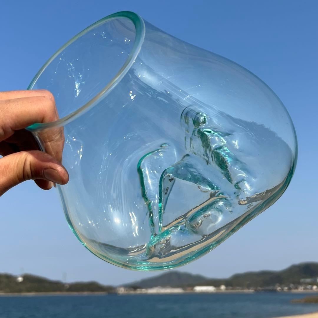 流木ガラスオブジェ大D 花瓶 金魚鉢 ガーデニング フラワーポット 水槽 アート