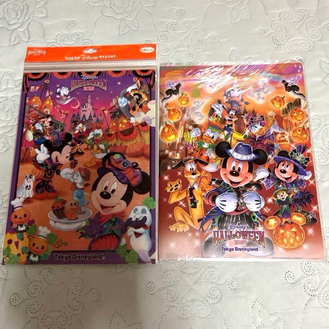 ディズニー クリアファイル(ディズニーランド&ディズニーシー)ハロウィン 21点