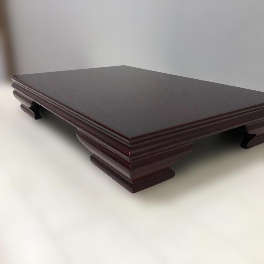 送料無料 高級花台 紫檀調 木製飾台 盆栽台 茶道具 華道具 　250927