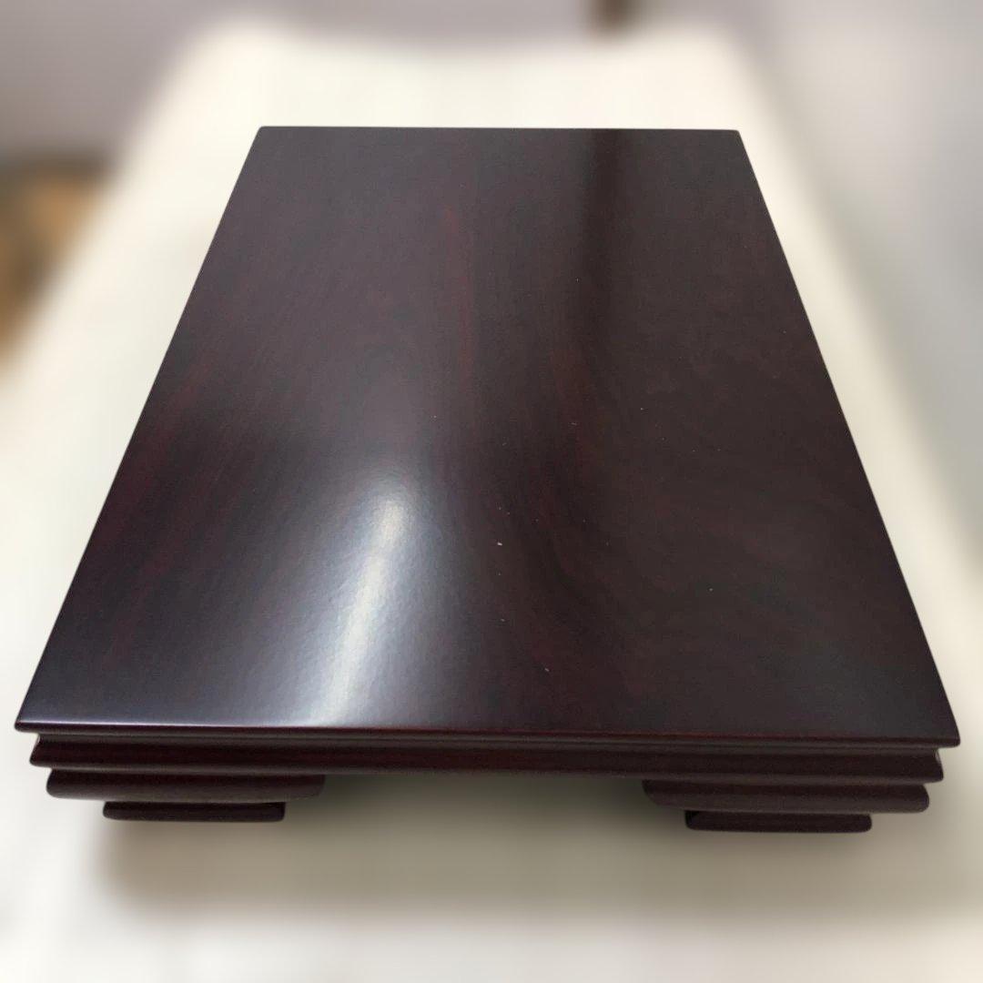 送料無料 高級花台 紫檀調 木製飾台 盆栽台 茶道具 華道具 　250927