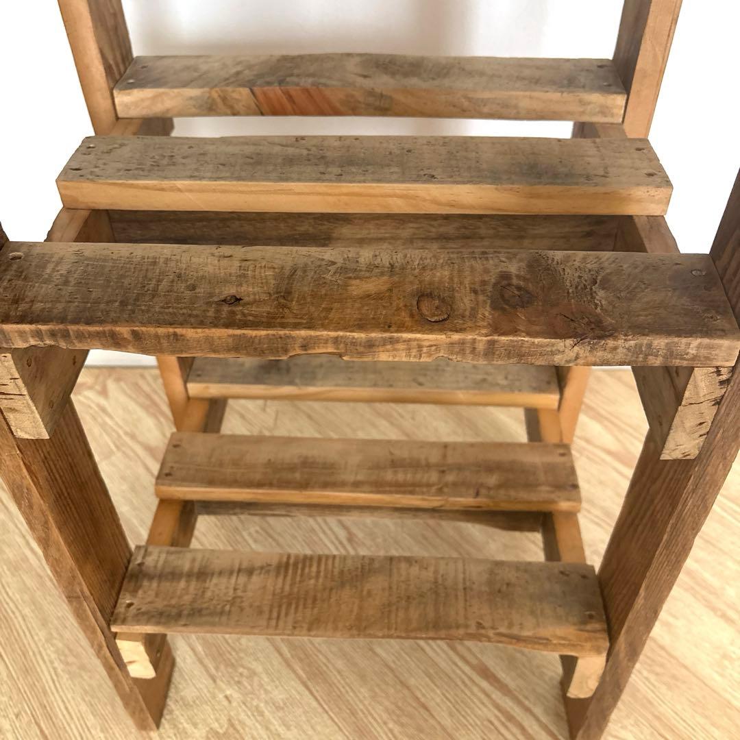 リサイクルウッド 木製シェルフ 無垢 天然木 アンティーク