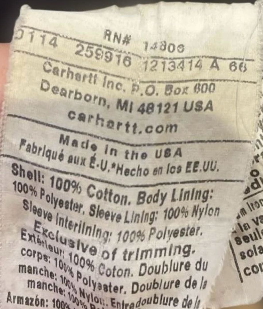 カ*ん様 USA製 カーハート 希少125周年記念モデル アクティブジャケット