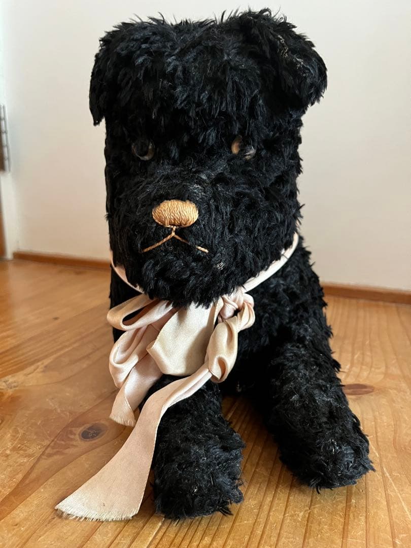 アンティーク　犬　ぬいぐるみ　フランス　蚤の市