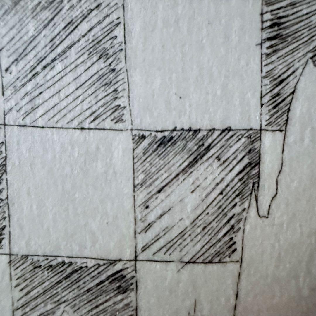 2220様感謝‼️希少‼️能島芳史ウエディング記念作「ツリーマン」銅版画エッチング