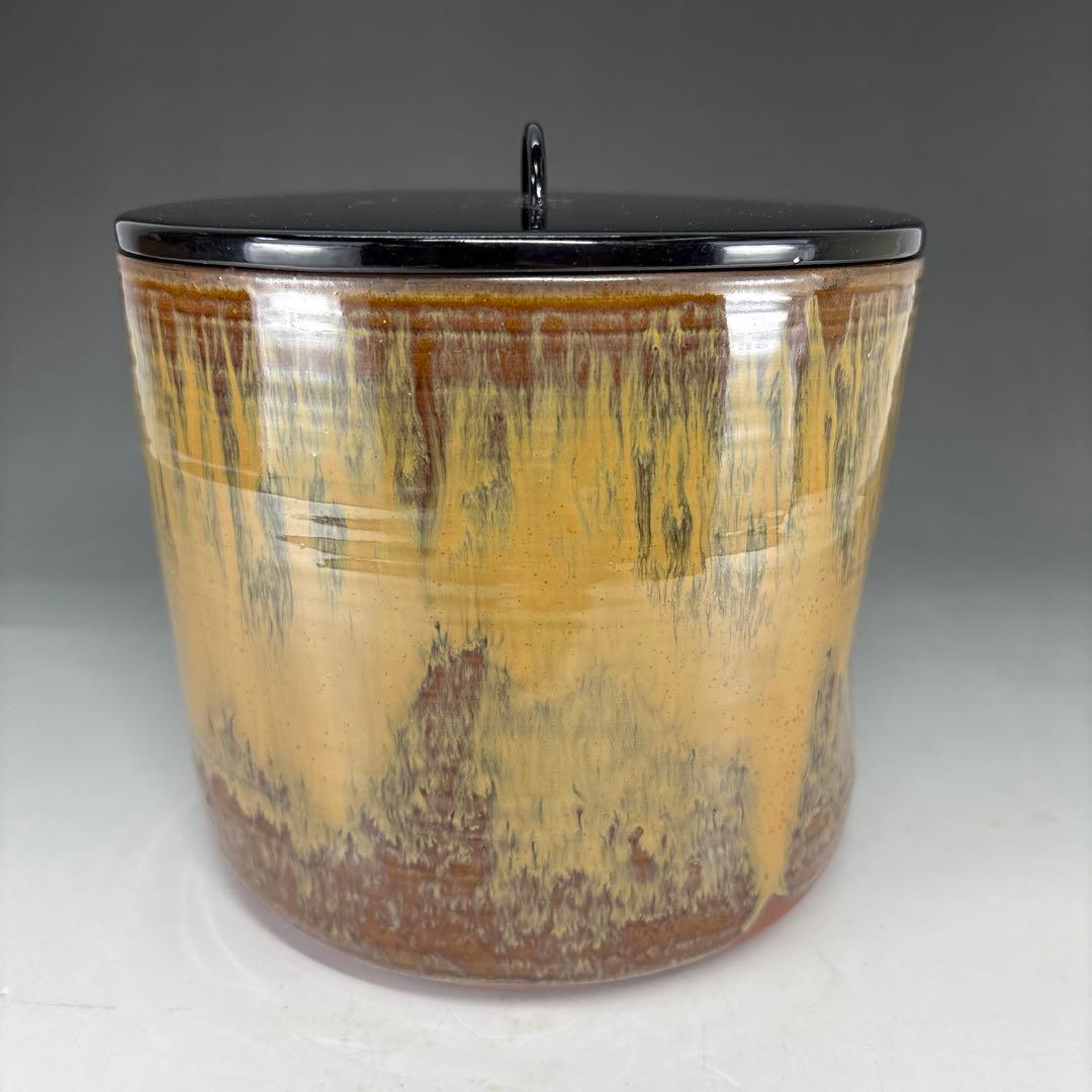 【茶道具】味楽造　高取水指（共箱）★送料込★