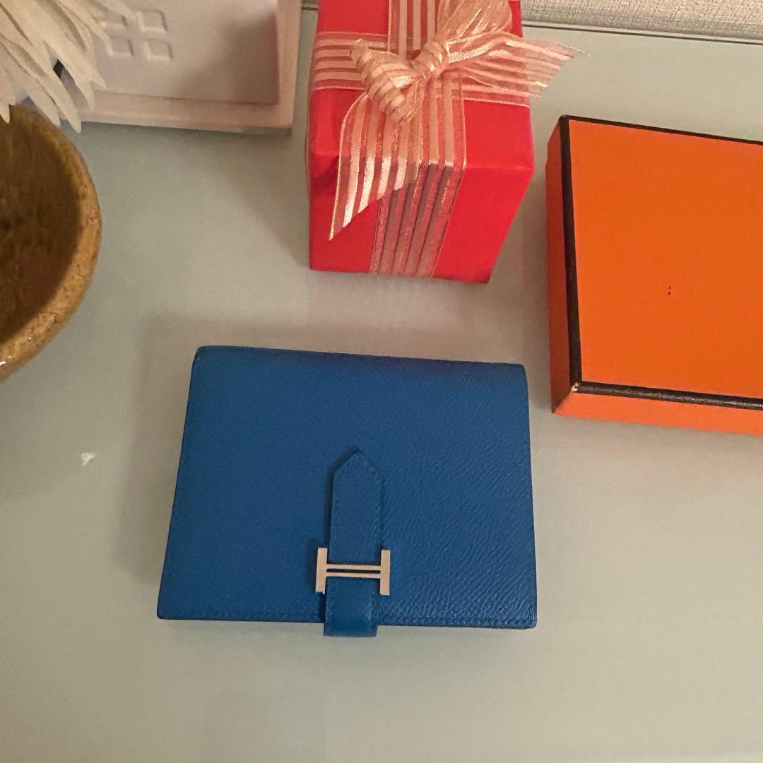 ZOO　エルメス　ベアン コンパクト　財布　二つ折り　長財布