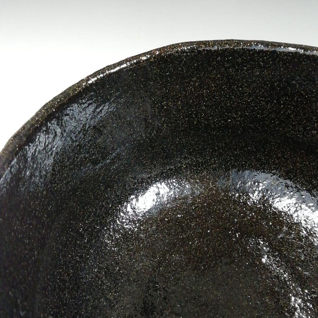 Ｔ１５４　茶碗　『黒楽茶碗』『楽入造』　共箱　抹茶碗　茶道具