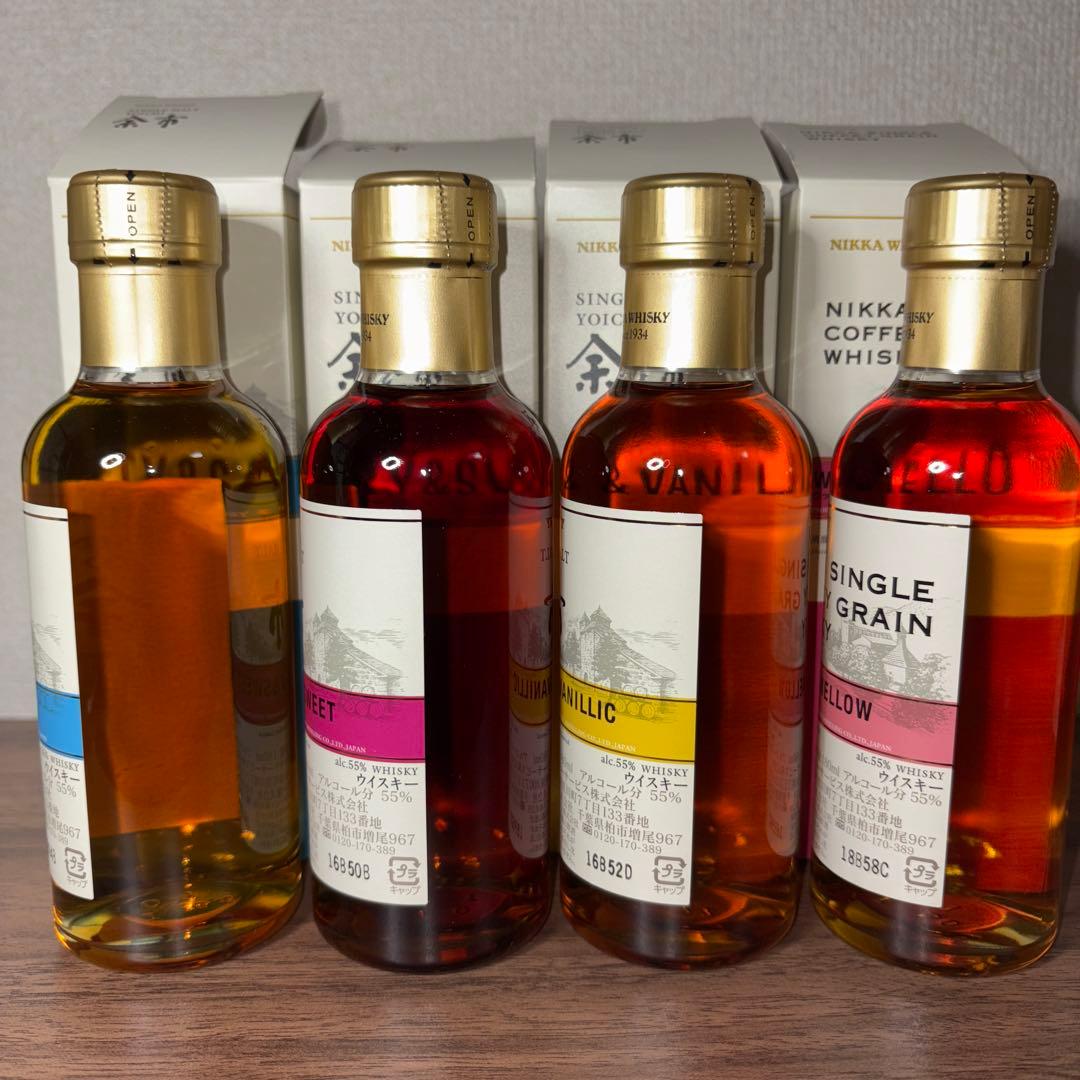 NIKKAウイスキー　蒸溜所限定　180ml×4本セット