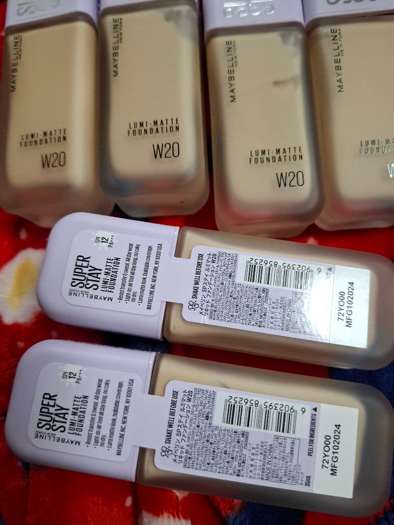 6本セット!新品未開封　メイベリン リキッドファンデーション