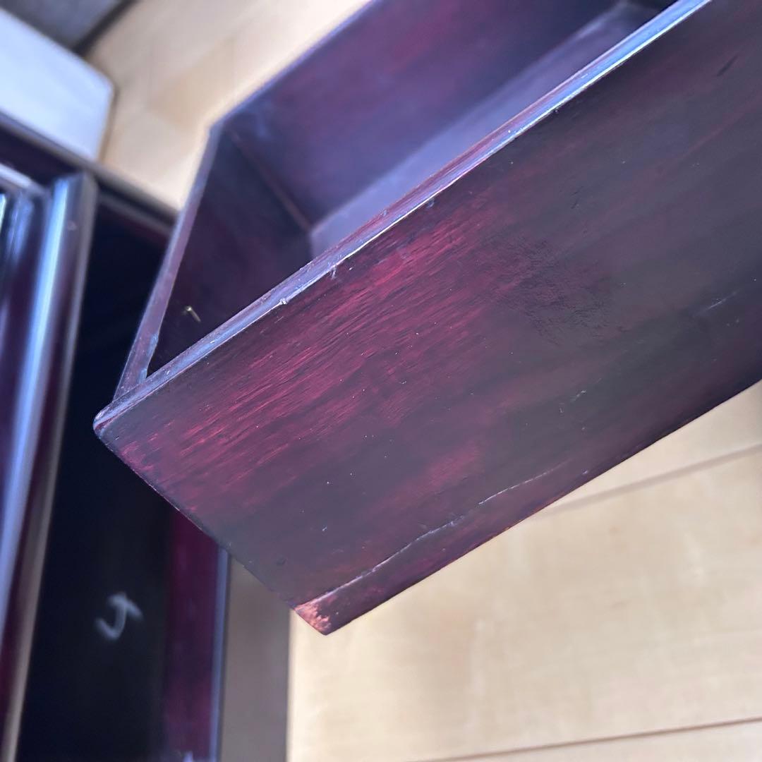 茶棚 茶箪笥 昭和レトロ 古家具 飾棚 古民家　松模様　松文様　吉祥文様