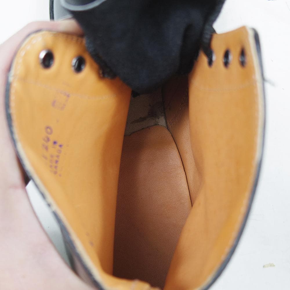 28cm　デッドストック　カナダ　ポリスブーツ　ミリタリー　P4136