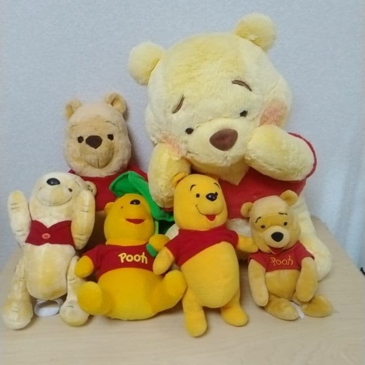 くまのプーさんぬいぐるみ　まとめ売り27点パペット ストア多数レトロアミューズ