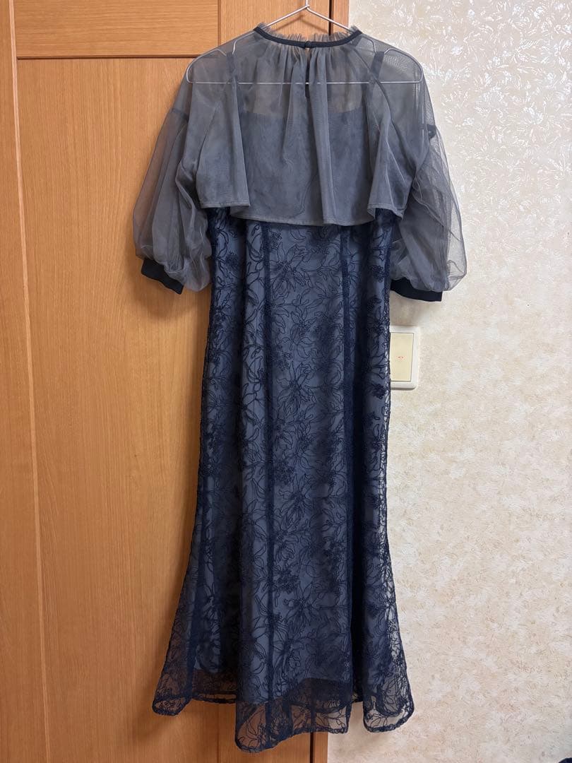 Leja リボンシアーボレロレースマーメイドワンピースドレス