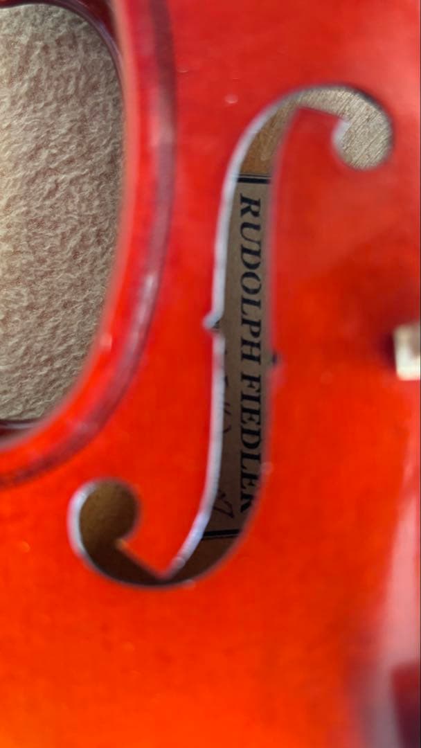 RUDOLPH FIEDLER/バイオリンドイツ製 1/8 、ケースセット売り