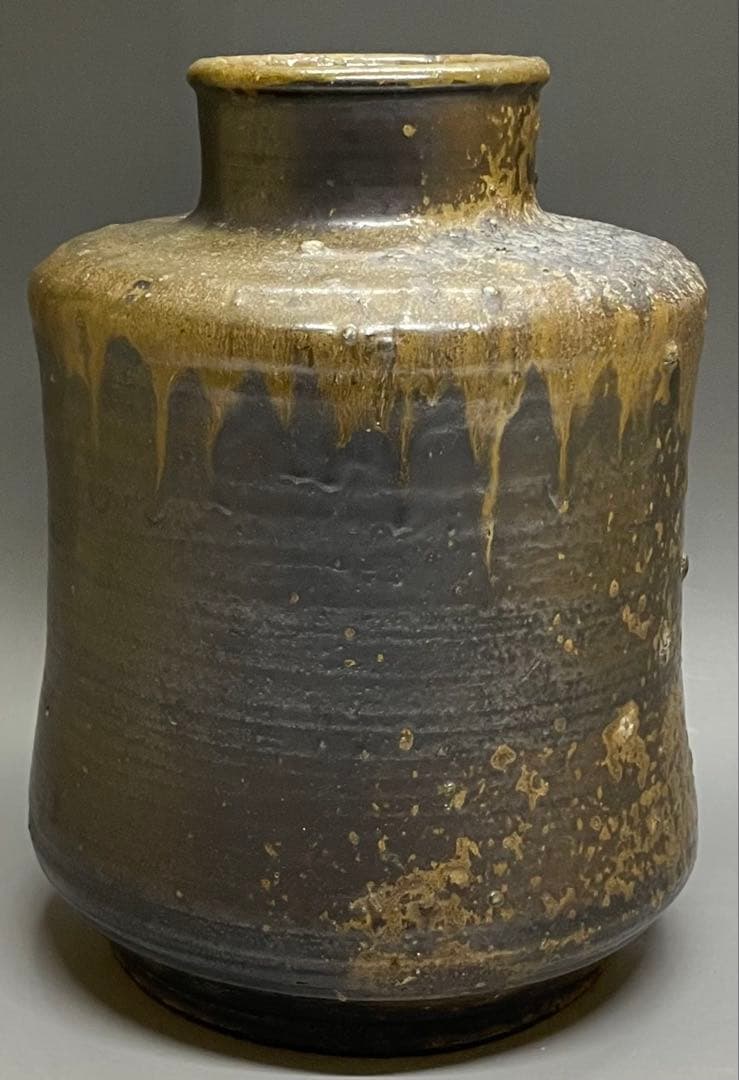 桂又三郎識　古丹波　朝倉山椒壺　下駄底 　d519