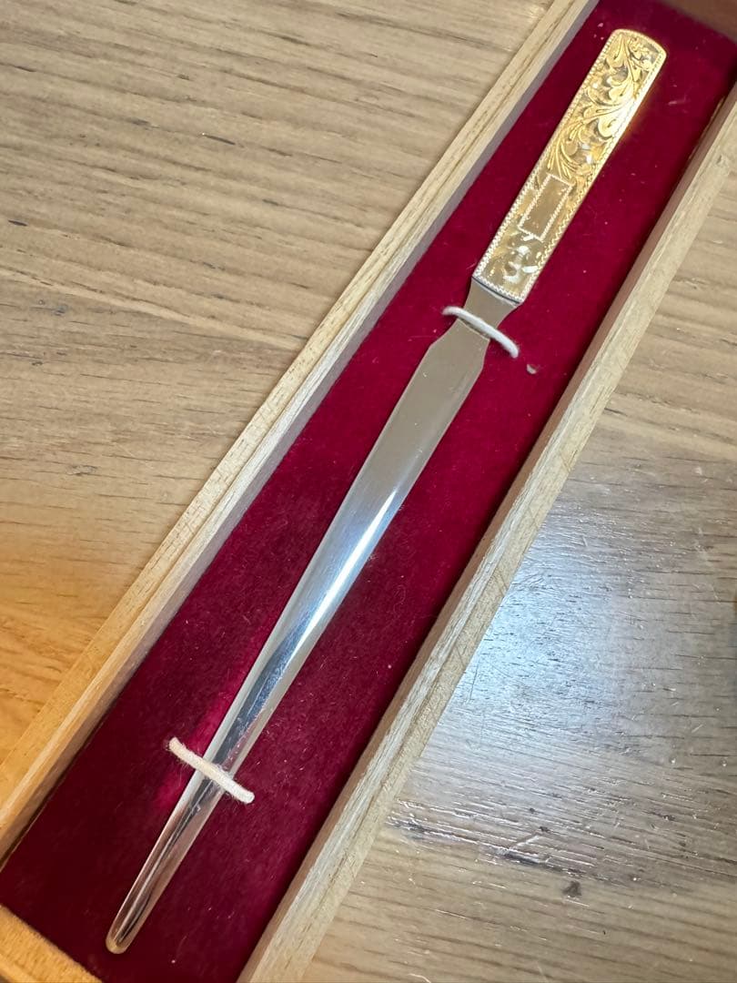 未使用保管品 銀製ペーパーナイフ ハサミセット シルバー silver 925