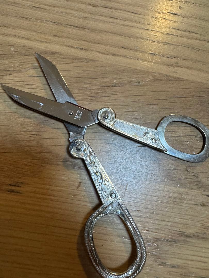 未使用保管品 銀製ペーパーナイフ ハサミセット シルバー silver 925