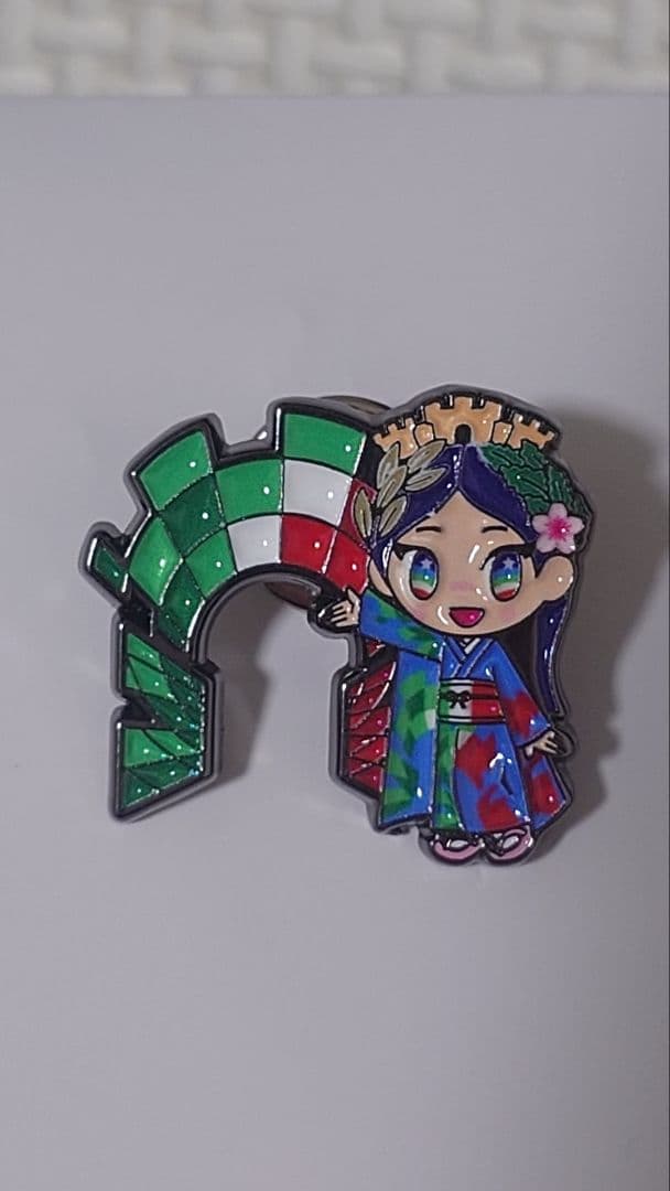 大阪関西万博 イタリア館 ピンバッジ　イタリアちゃん　イタリアパビリオン