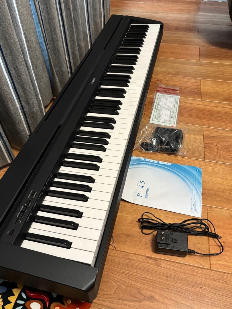 2019年製 YAMAHA P-45B ブラック 88鍵 電子ピアノ&スタンド