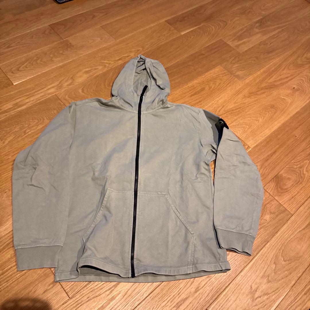 STONE  フード付きパーカー ライトグリーン