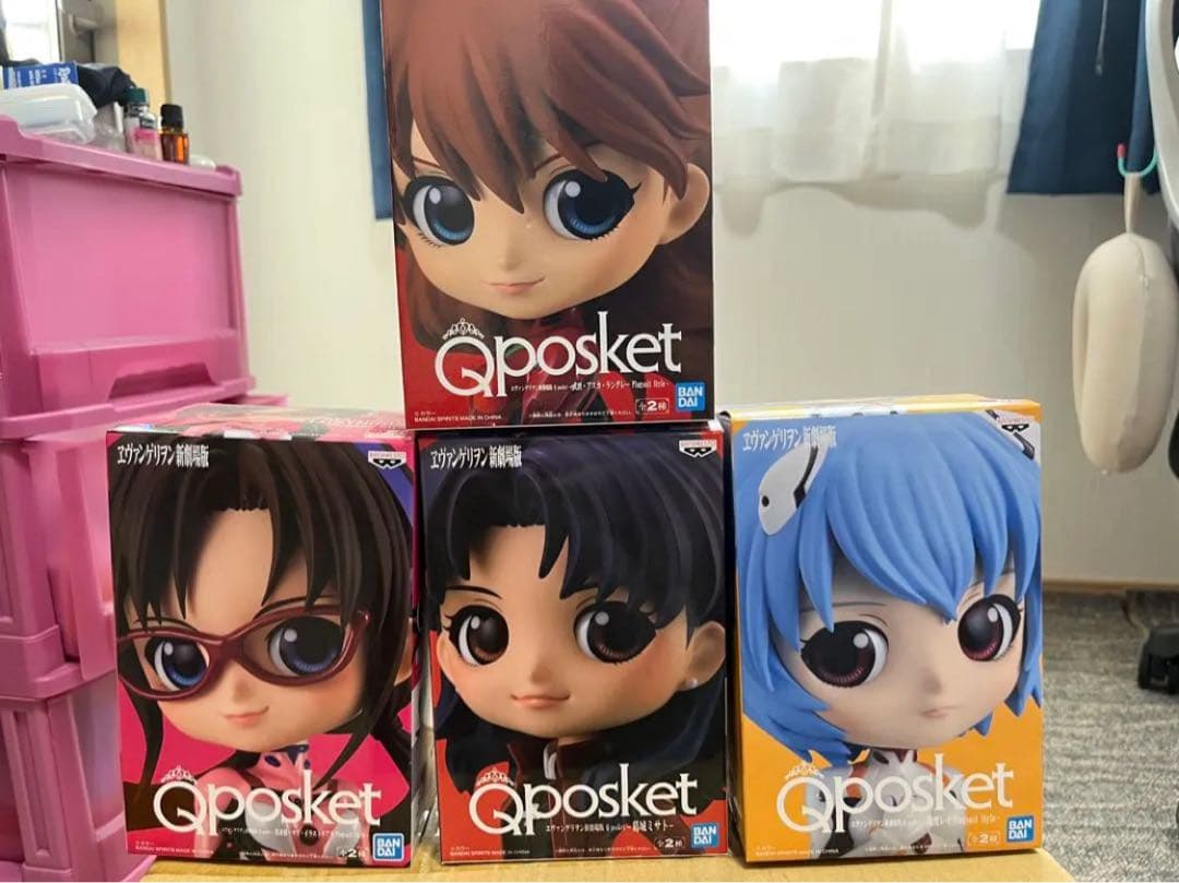エヴァンゲリオン Qposket フィギュア 4体セット（バラ売り可）
