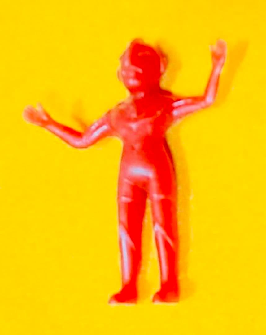 1967年製ブルマァク赤ウルトラマン円谷プロ特撮ヒーローソフビ人形フィギュア朱色