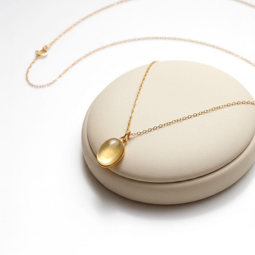 【Ruby】希少石ゴールデンマイカの大粒ネックレストップ