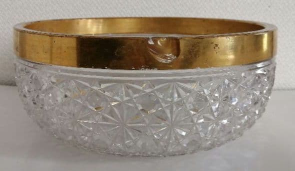 ギヤマン切子　金彩