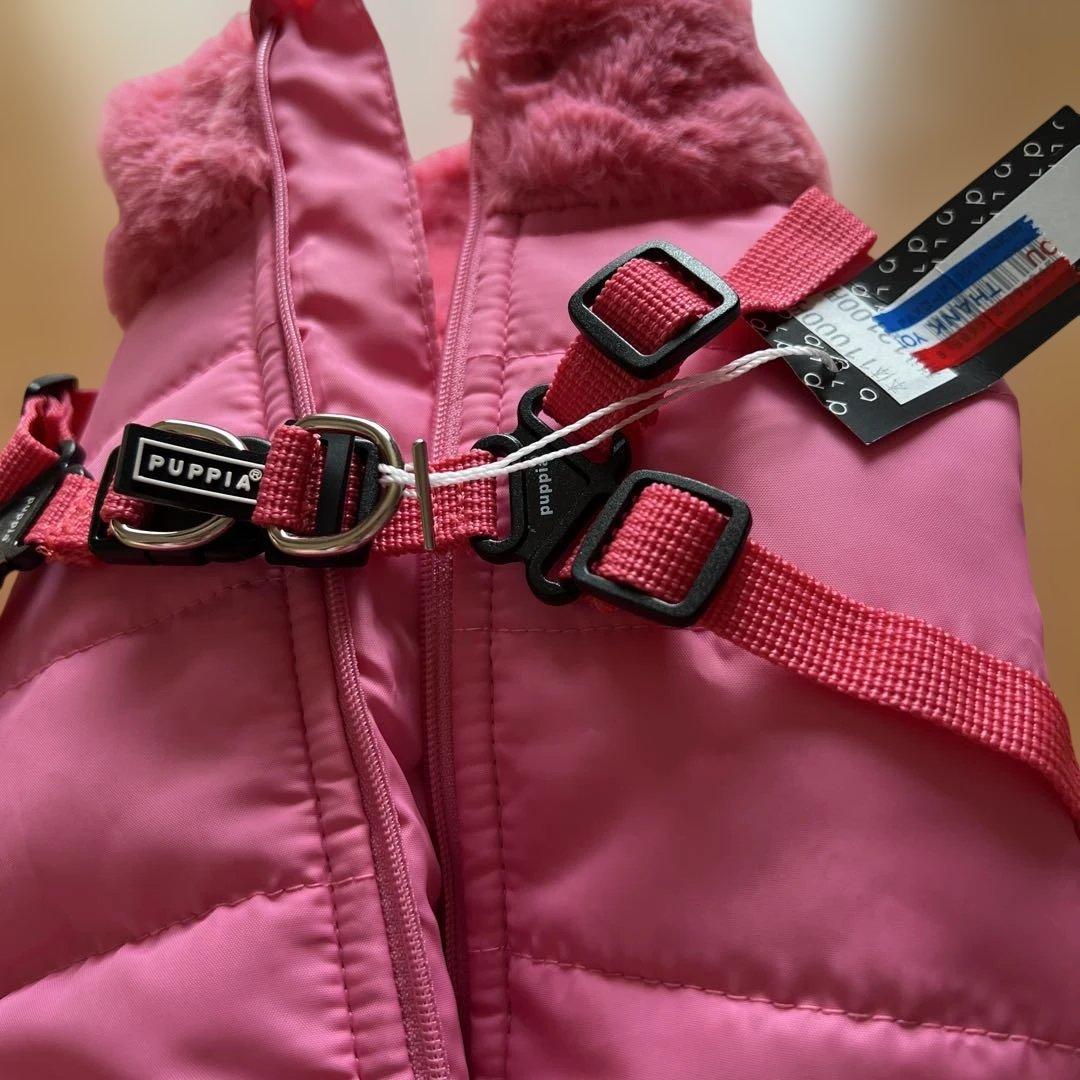 ［puppia］防寒ジャンプスーツ ピンク 冬服 犬服 Mサイズ