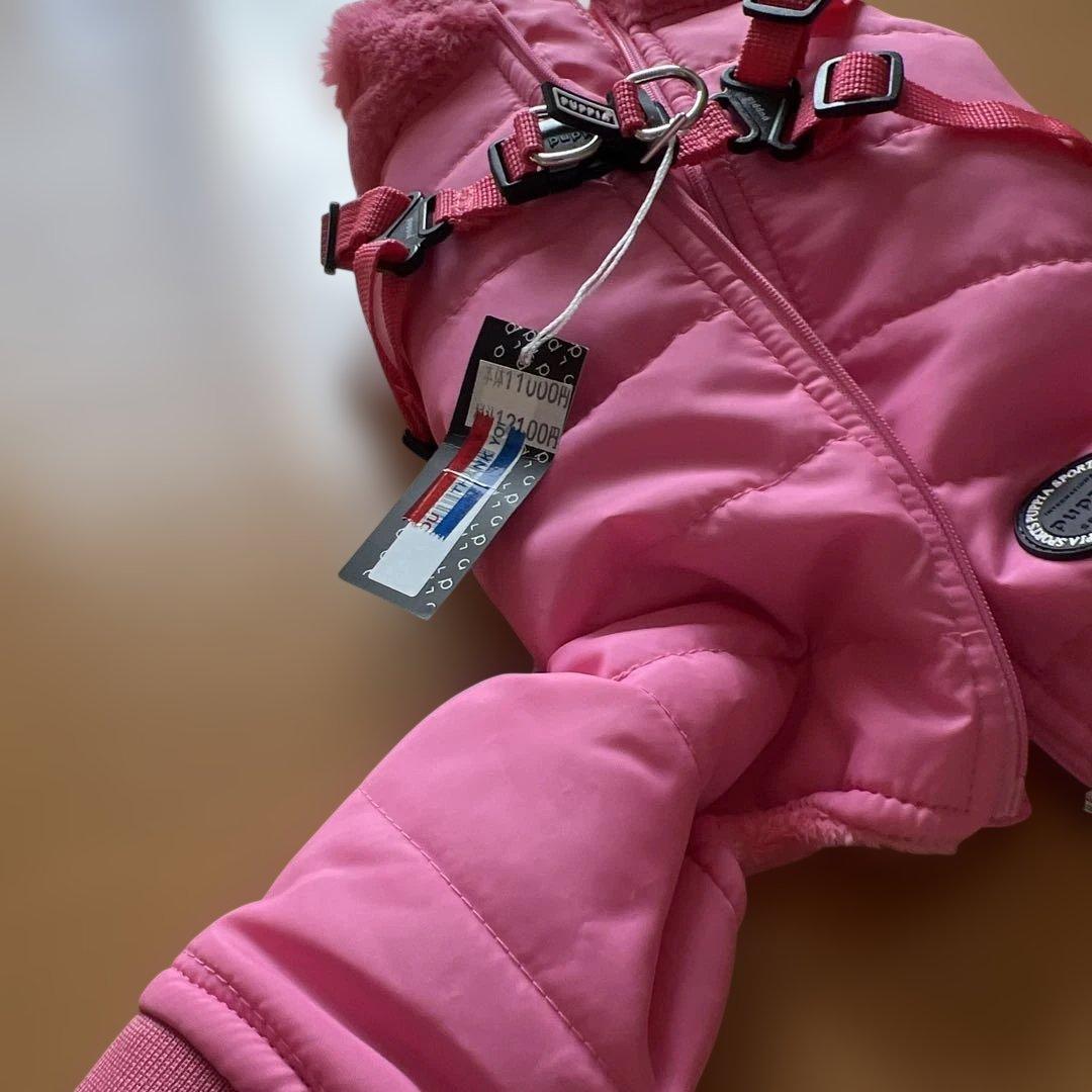 ［puppia］防寒ジャンプスーツ ピンク 冬服 犬服 Mサイズ